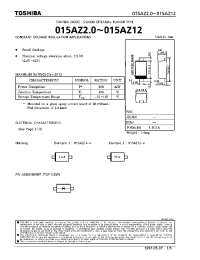 Datasheet 015AZ11Y manufacturer Toshiba